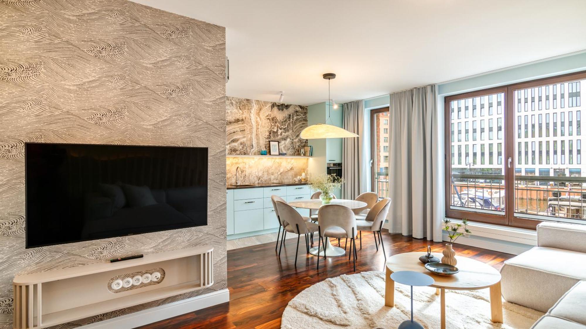 Lux Gdansk Crane View - Comfy Apartments المظهر الخارجي الصورة